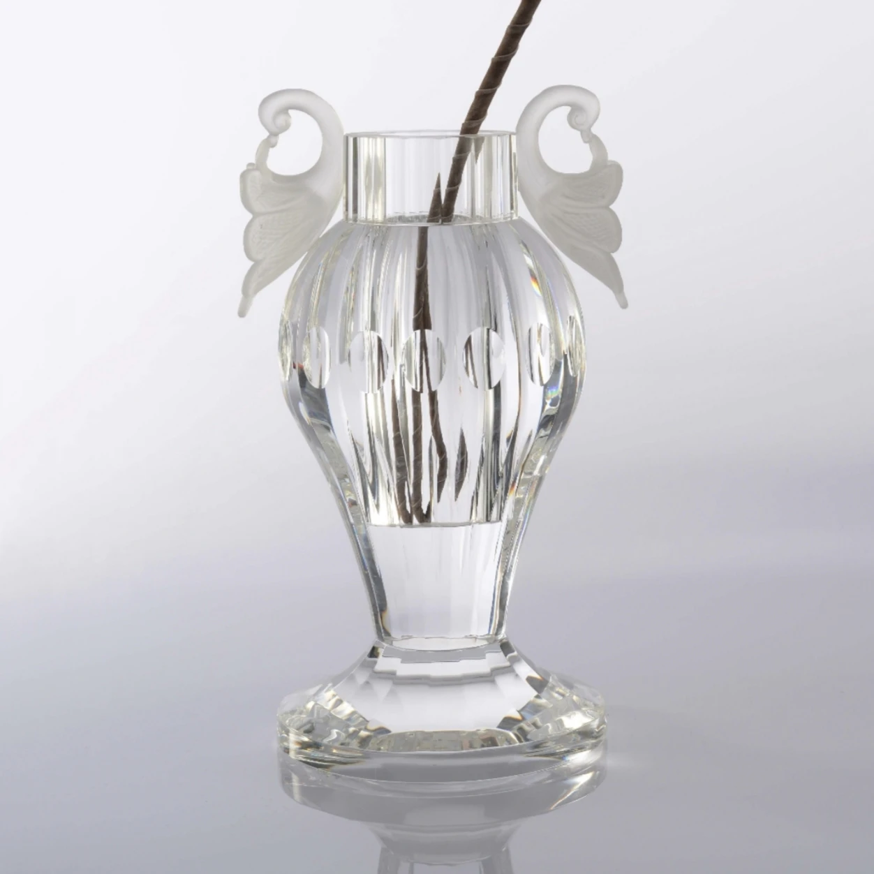 Modern clear Crystal  Flower Glass Vase Large Floor Vase for home decoration