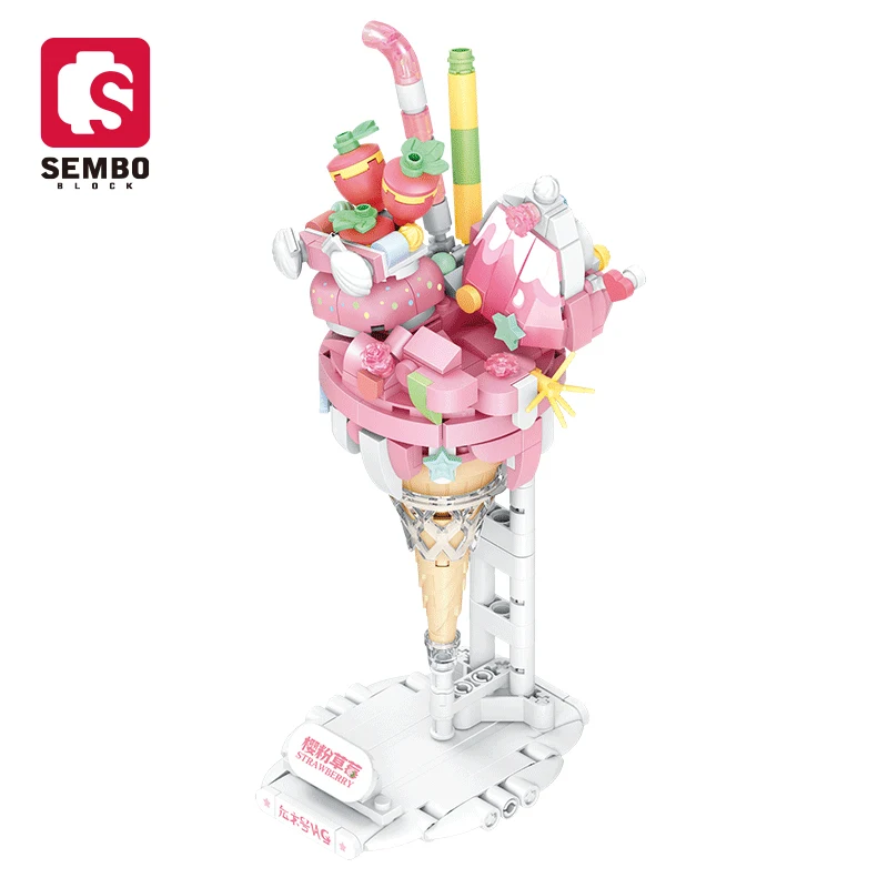 Sembo конструктор 615005-08 конфеты планета девочка подарок образовательные Diy Кирпичи набор конусов для сладостей конструктор наборы кукол Дети девочка игрушки
