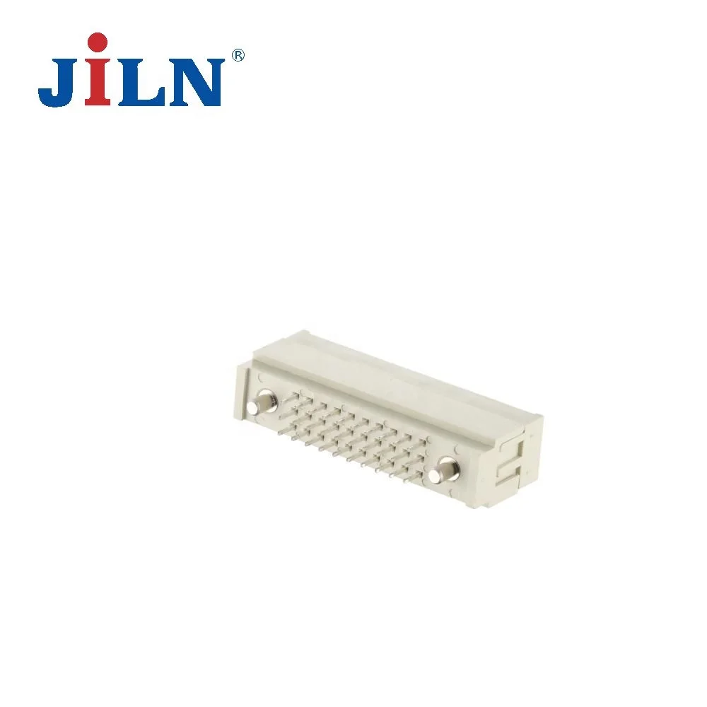 JiLN euro card connector 2.54mm pitch dual three row 32 pin straight SMT female  din41612