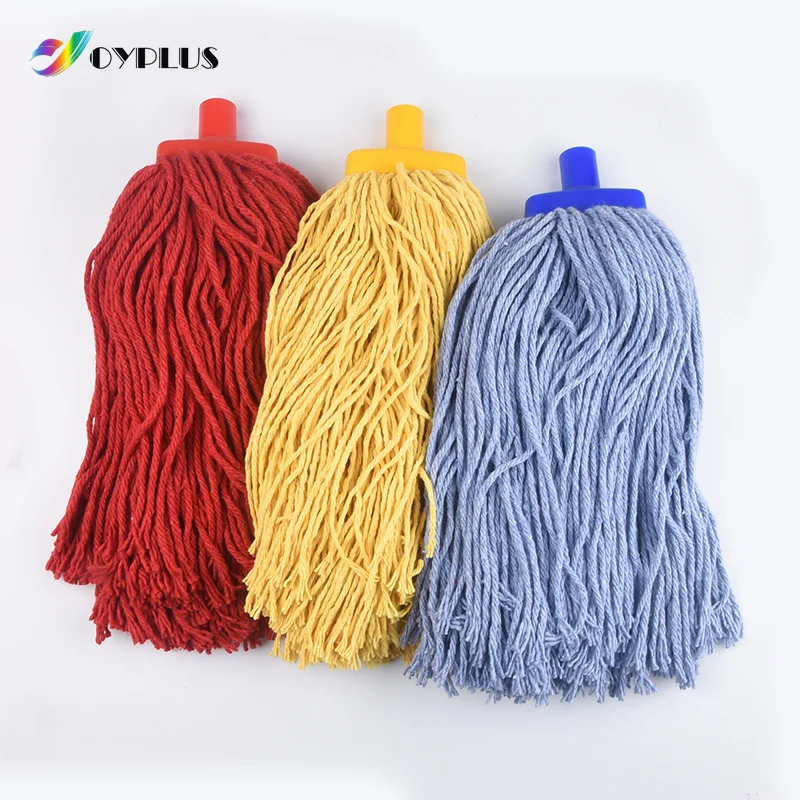 Commercial Replacement Looped String 400g Mop Refill Strip Cloth Wet Dry Microfiber Cleaning Yarn Cotton Mop Head