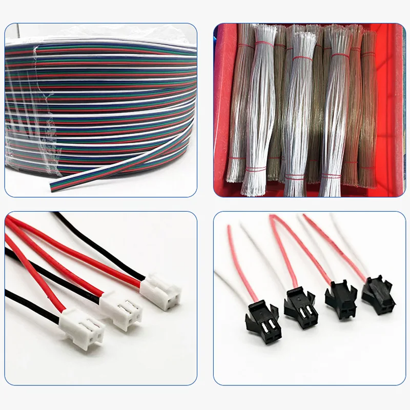 original 2.5mm pitch female pa66 wire connector custom 2 3 4 pin jst xh 2.54 cable assembly connector 22way cables awg cable