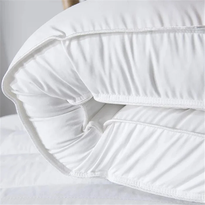 Home Hotel  Quilted microfiber Gusset Pillow 2 Pack White Standard Size