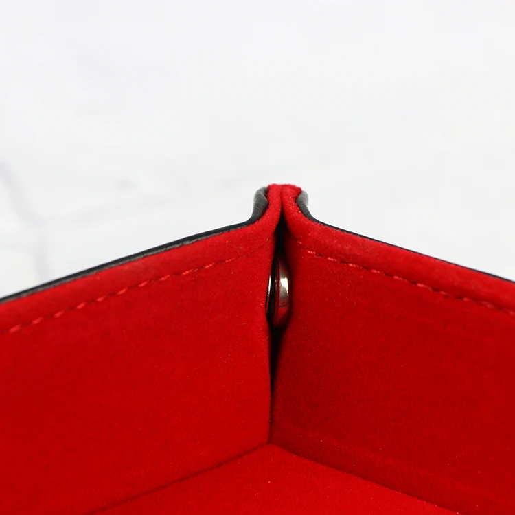 Hexangular Colorful Felt Lining Valet Tray Glasses Holder Sundries Holder