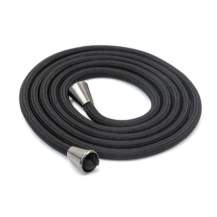 Custom logo cotton silicon tip polyester flat draw cord string drawcord hoodie drawstring for hoodie garments