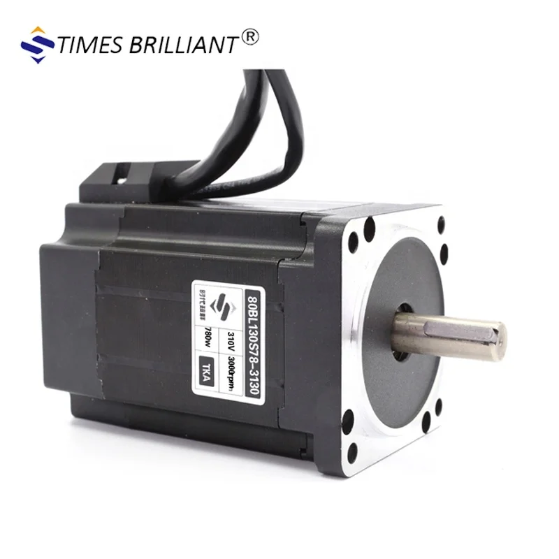 China 86MM wide 780W High power BLDC motor 3000PM 310V Permanent Magnet brushless dc motor with 220V controller kit