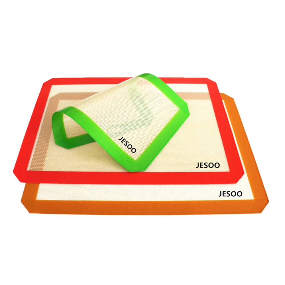 42*29.5CM Non-stick Food Grade Silicon Rubber Macaron Pastry Rooling Mat Fondant Silicone Baking Oven Mat