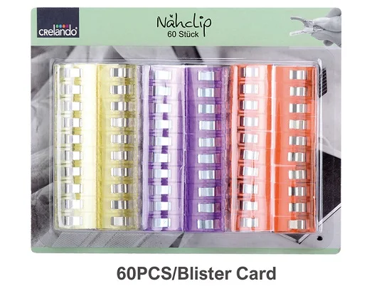 RTS 50/ 60 / 100pcs/Bag Binder Clips Plastic Fabric Clips Wonder Sewing Clips