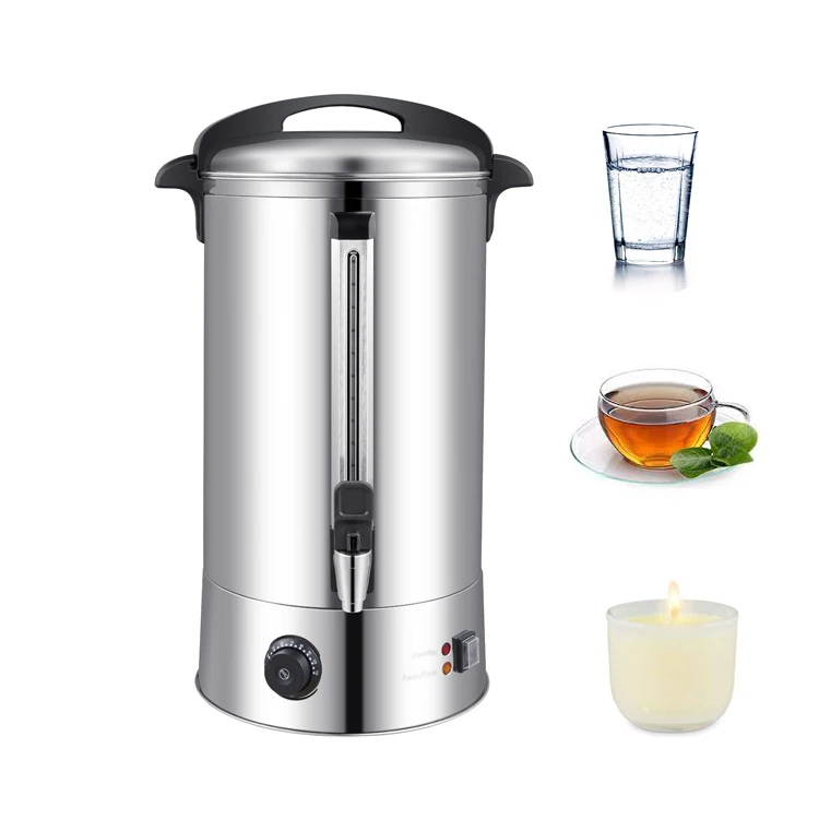 COMMERCIAL DOUBLE LAYER STAINLESS STEEL INSULATION 20 LITERS THERMOS POT CATERING ELECTRIC URN HOT WATER BOILER 2023 on SALE