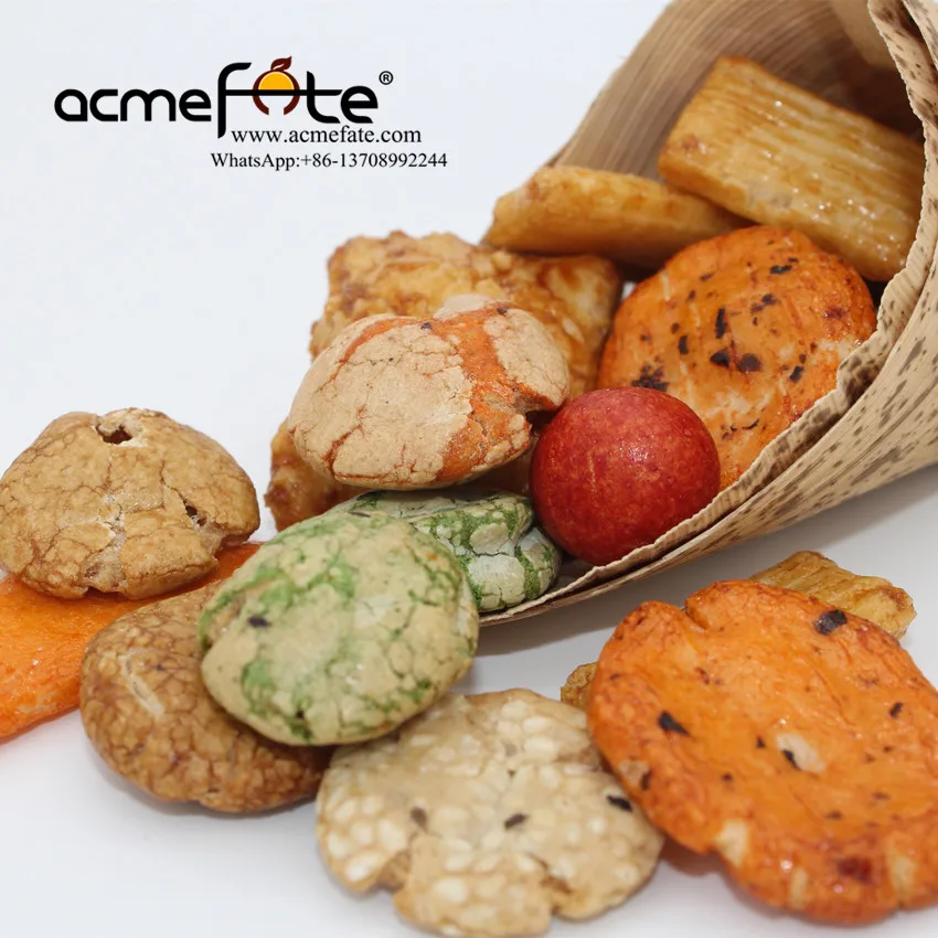 Wholesale Korean rice cracker mix rice crackers grain snack food with Halal