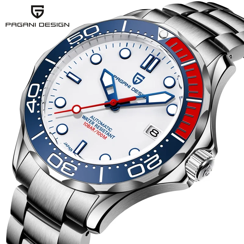 
2020 NEW PAGANI 1667 Curved Sapphire Glass Luxury Men Mechanical Automatic Watches Japan NH35 100M Waterproof Watch Dropshipping  (1600129353140)