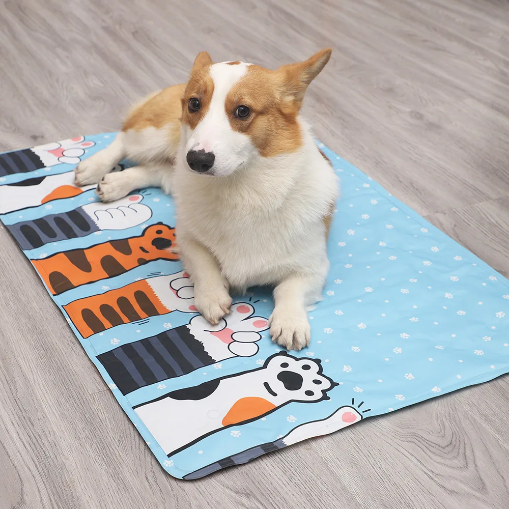 Wholesale Waterproof Foldable Portable Pet Sleeping Mat Summer Pet Dog Cat Cool Gel Mats Pads