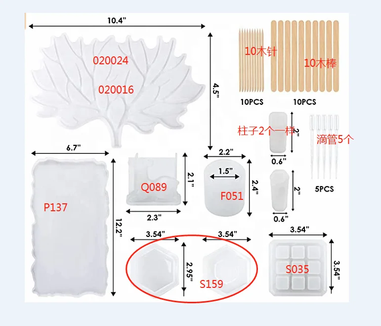 31Pcs/Set Deer With Horns Silicone Mold Jewelry Storage Rack Soft Mold UV Resin Mould Resin Craft Supplies Silicone Mold