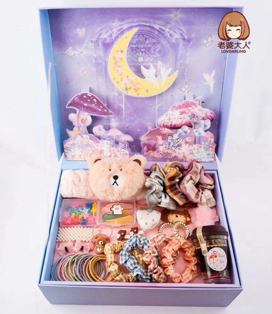 luxury Baby girl Children Hairpin Gift Box Hair Accessories