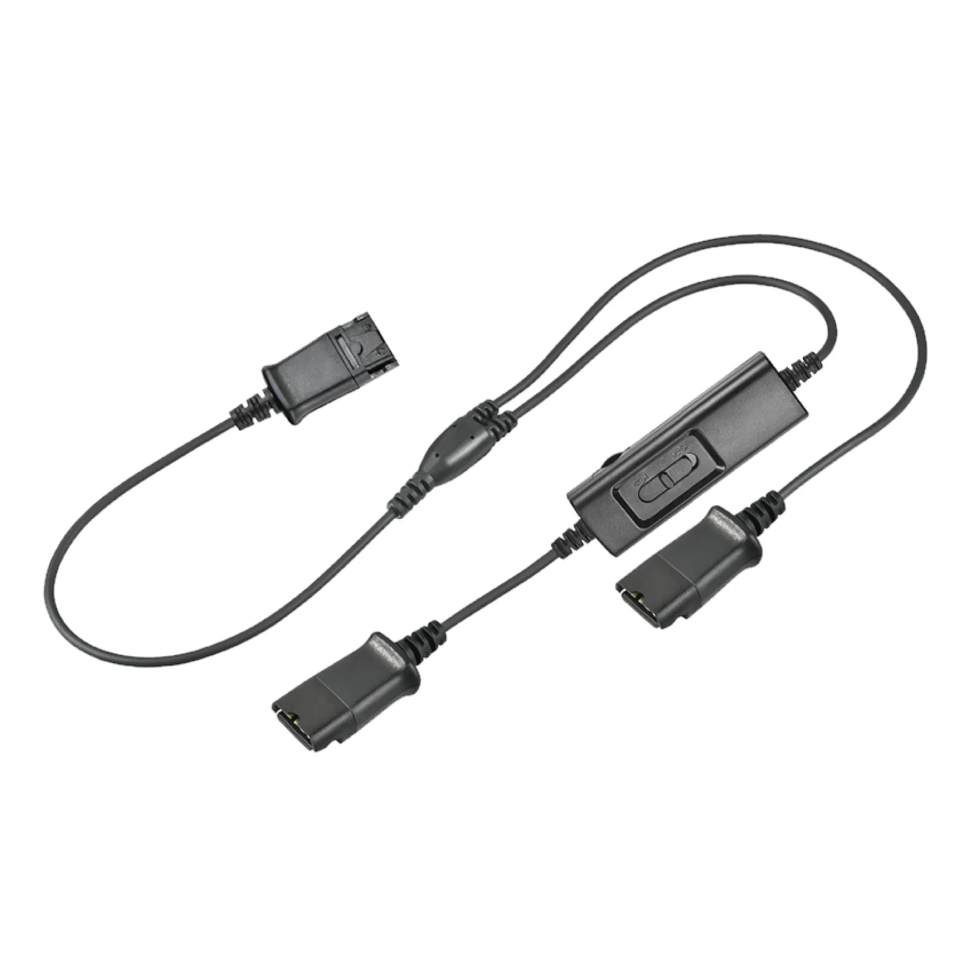 Noise cancelling Monaural Call center headset with plantronic QD 3Y training cable for office or  telemarket