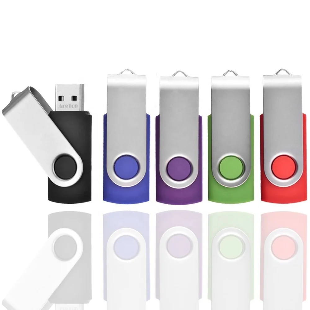 Free Custom Logo USB2.0 Memory Stick 16GB 32GB 64GB 128GB Swivel Thumb Drive Pen Drivers
