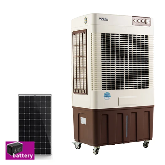 solar cooler portable evaporative air cooler with 4500cmh fan solar air SF-50MDC