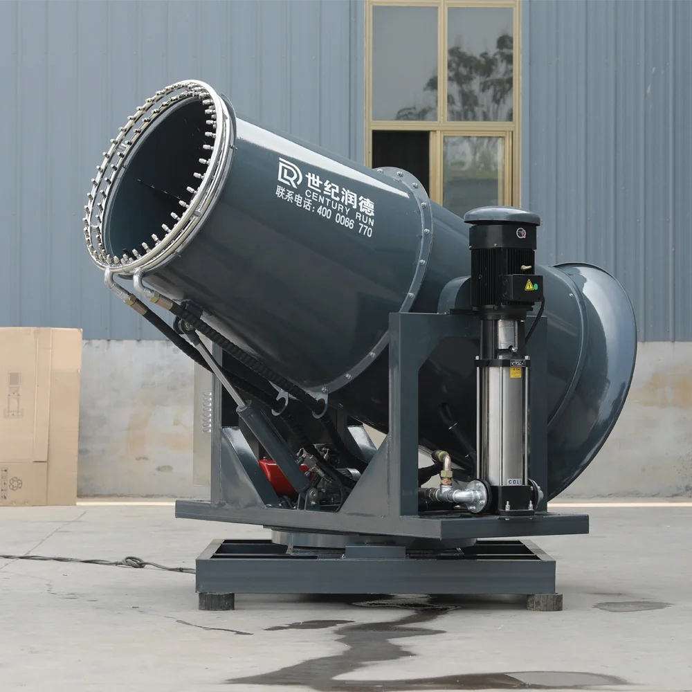 Dust suppression system  New portable fog cannon for efficient treatment of airborne particles