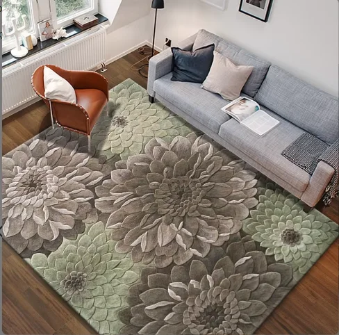 Tufting gun New zealand wool custom area rug acrylic washable hand made Carpets home decor items fur rug for living room
