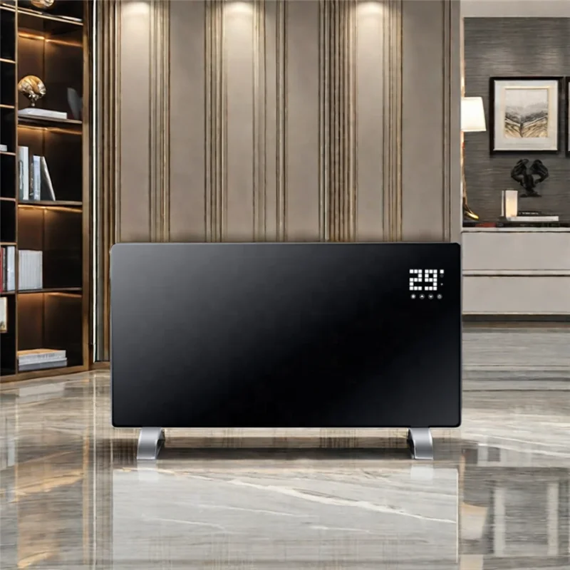 For bathroom and garden use with overheat protection glass panel heaterWall mounted convection heater