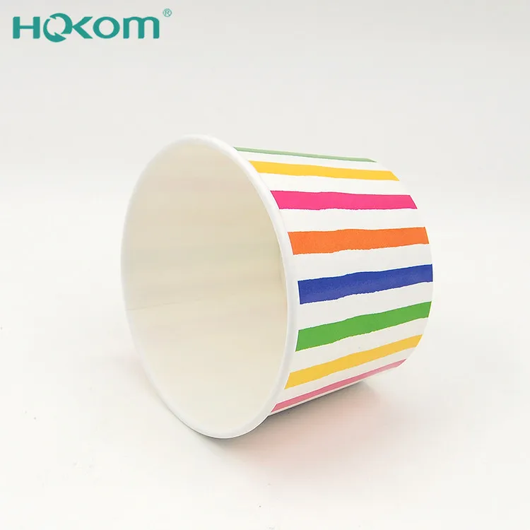 Ice cream Use and Single Wall Style paper ice cream cups with lids