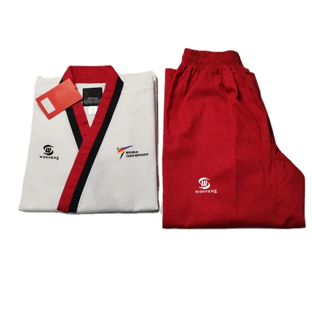 Woosung martial arts taekwondo poomsae  uniform dobok poom female suits for taekwondo uniform
