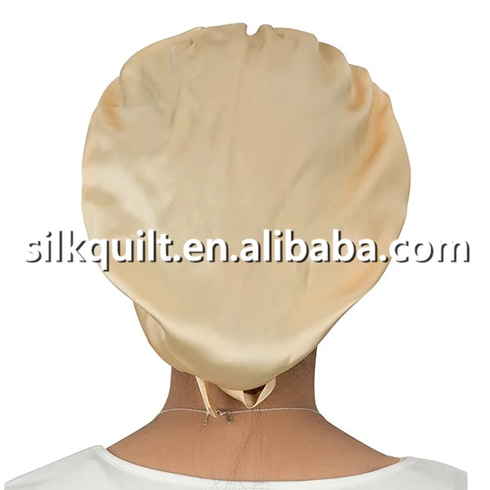 Женская 100% шелковая шляпа, головной убор для сна, головной убор, очень большая шелковая шляпа