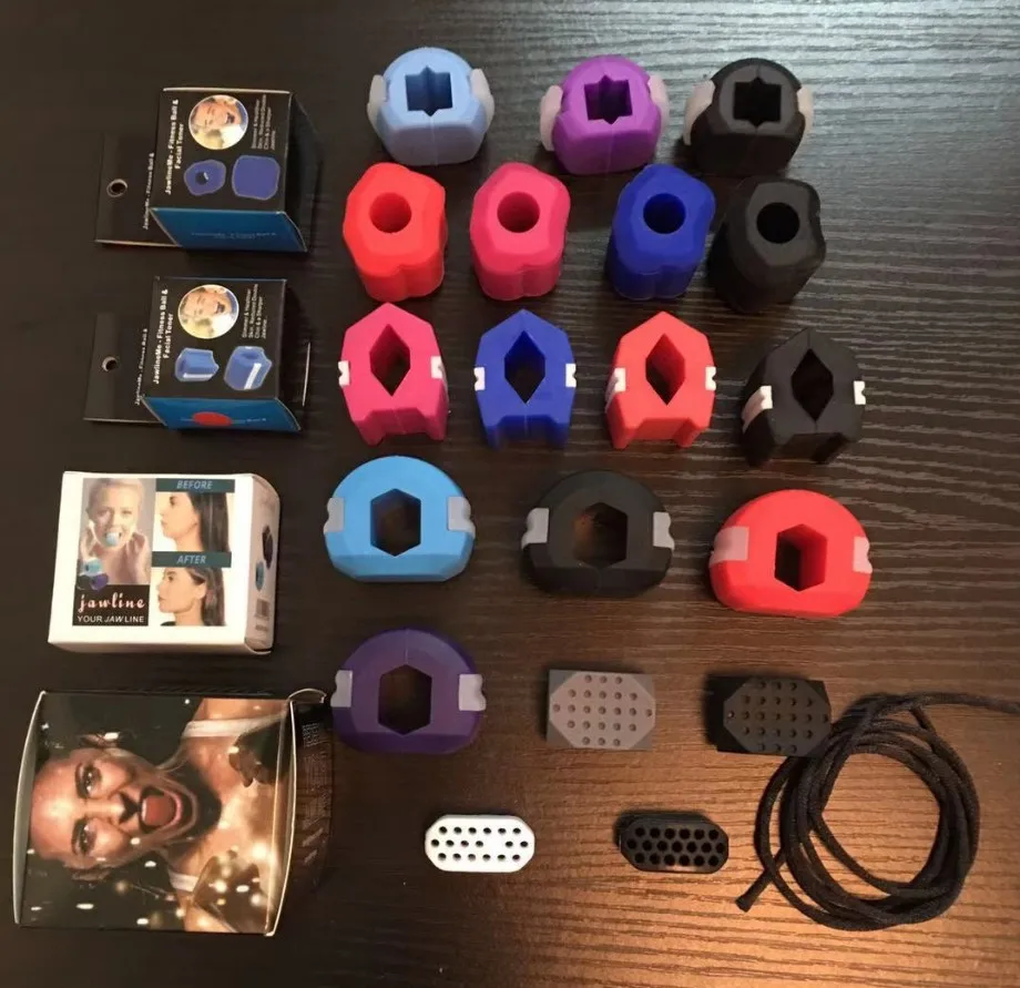 Шейный тонизирующий двойной подбородок Amazon челюсти формирующий мышцы тренировочный мяч для лица