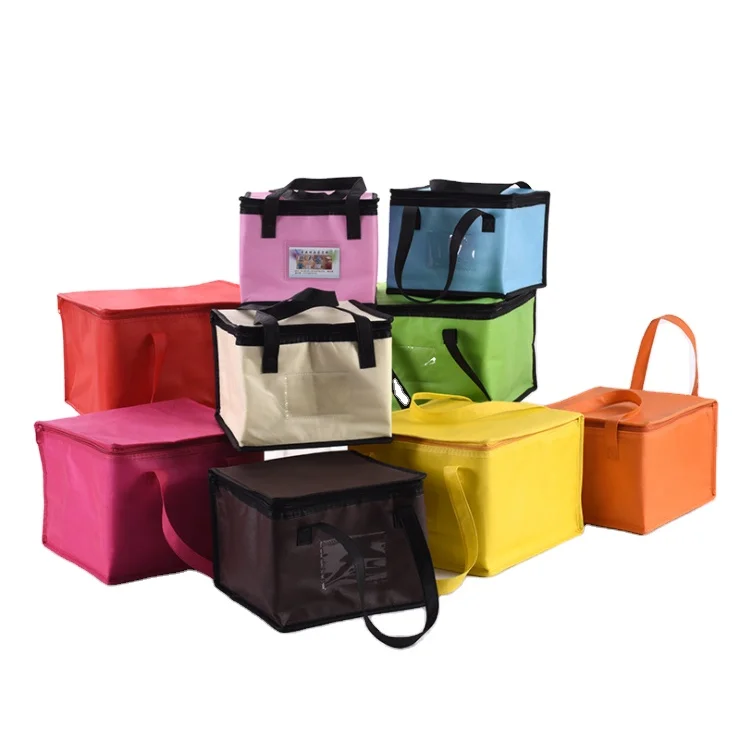 2023 New China Supplier waterproof non woven custom logo large picnic aluminium foil thermal ice insulated lunch cooler bag