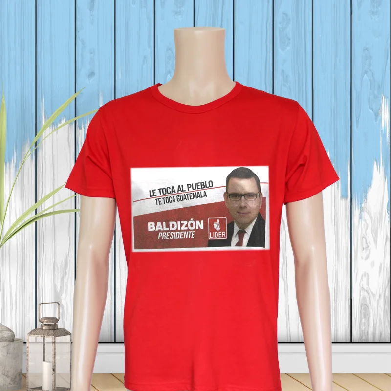 factory outlet full-size custom cheap 120 gsm plain white campaign printed election t-shirt