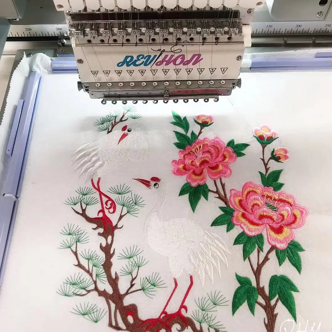 REVHON high quality Single Head Embroidery Machine Computerized embroidery machine