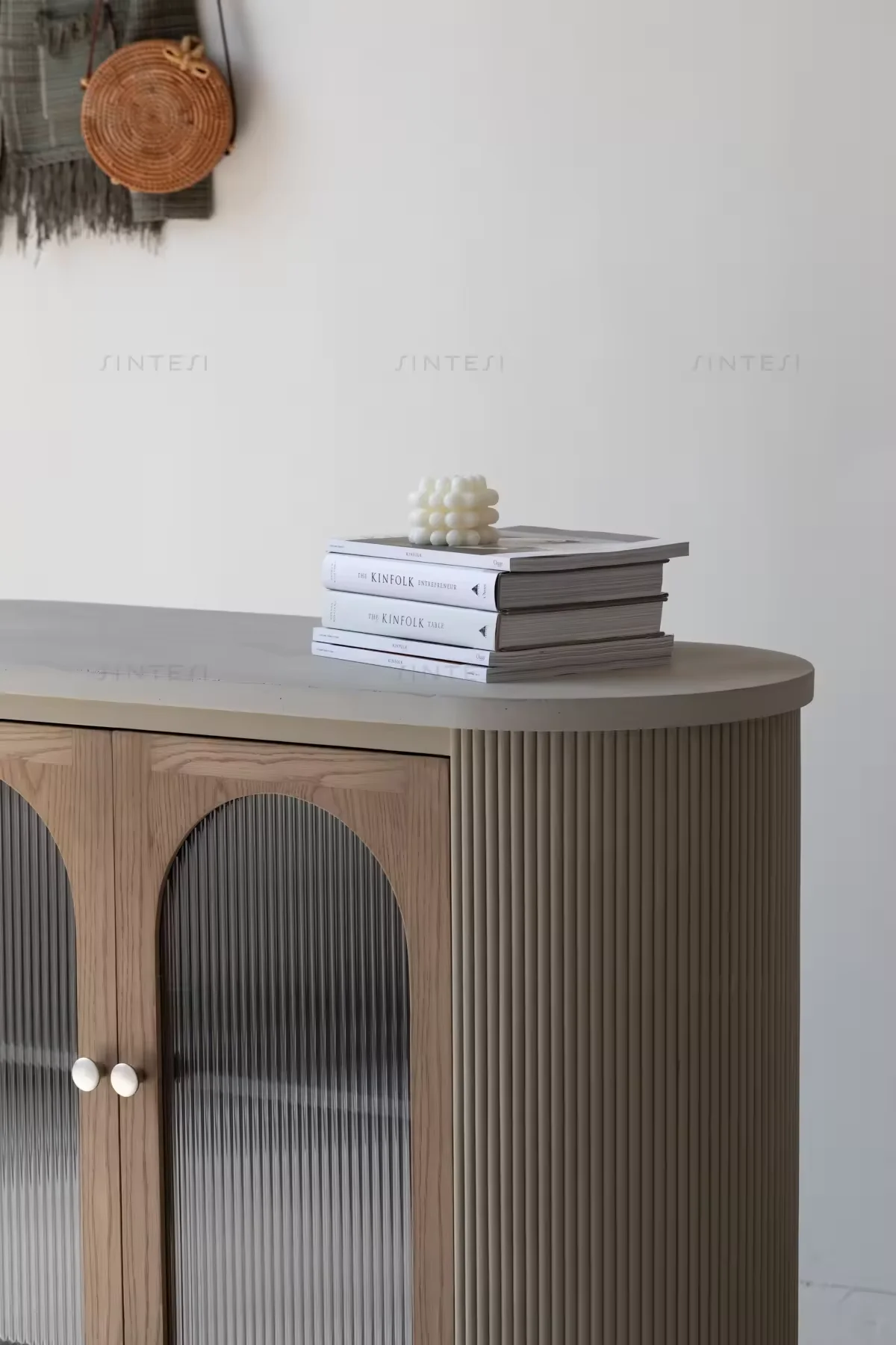 North America Oak French Furniture Steel Glass Living Room Home Accent Cabinets Durable Wood Sideboard Buffet Cabinet