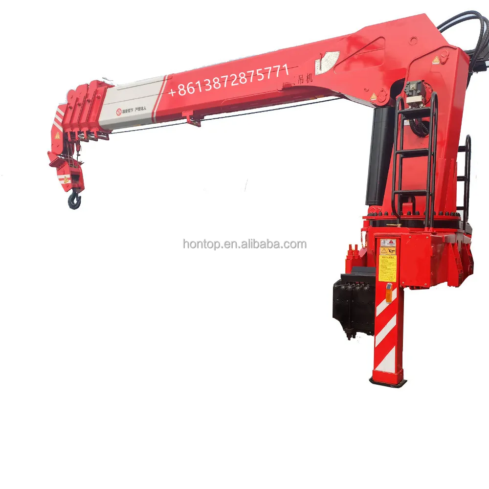 3.2ton 4Ton,5Ton,6.3T,8Ton 10Ton 12 ton 16 Ton Truck-mounted Straight Telescopic Arm Crane for Truck