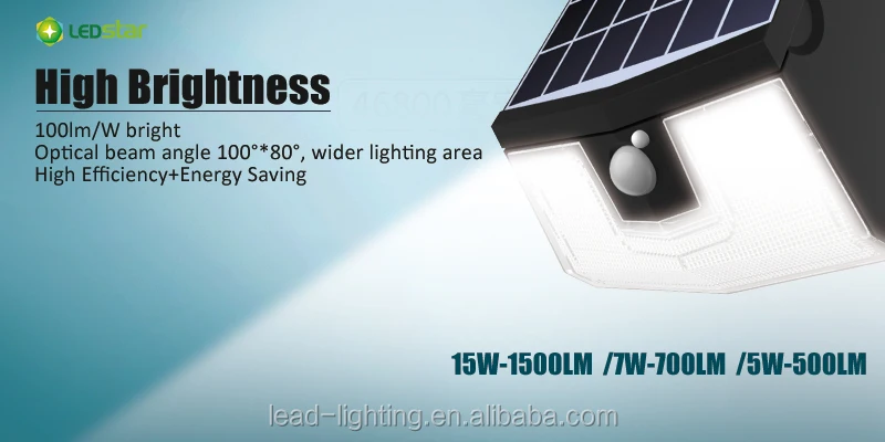 Наружный светодиодный настенный светильник на солнечной батарее, большая мощность, регулируемый, для сада, с дистанционным управлением, режимы работы «сделай сам»