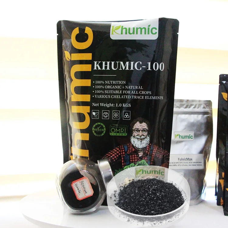 KHUMIC-100 hot sale fulvic acid  Potassium Humate Humic acid powder organic fertilizer for agriculture