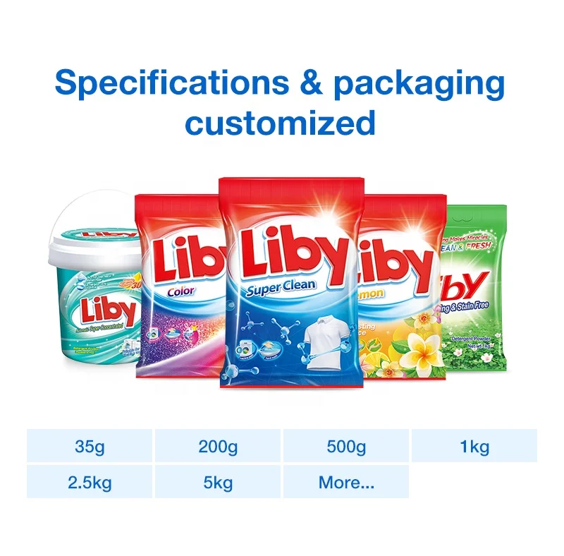 Liby Grepower washing powder bulk 20kg detergent en polvo powder china manufacturers wholesale cheap soap powder