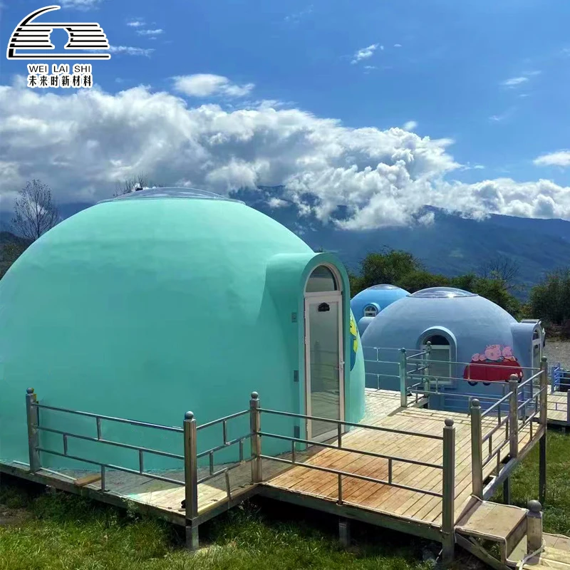 Dome outdoor Soundproof Luxury Home scenic spot homestay hut Characteristic homestay house Circular mobile Modular house