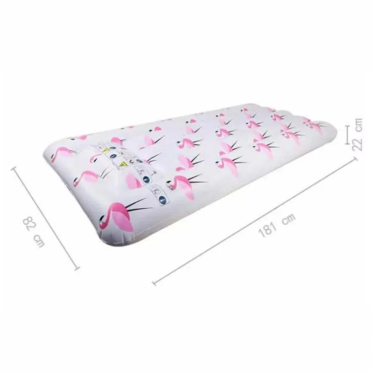 Summer wholesale customized high quality inflatable Flamingos float drainage on water party adult inflatable pool raft for sale