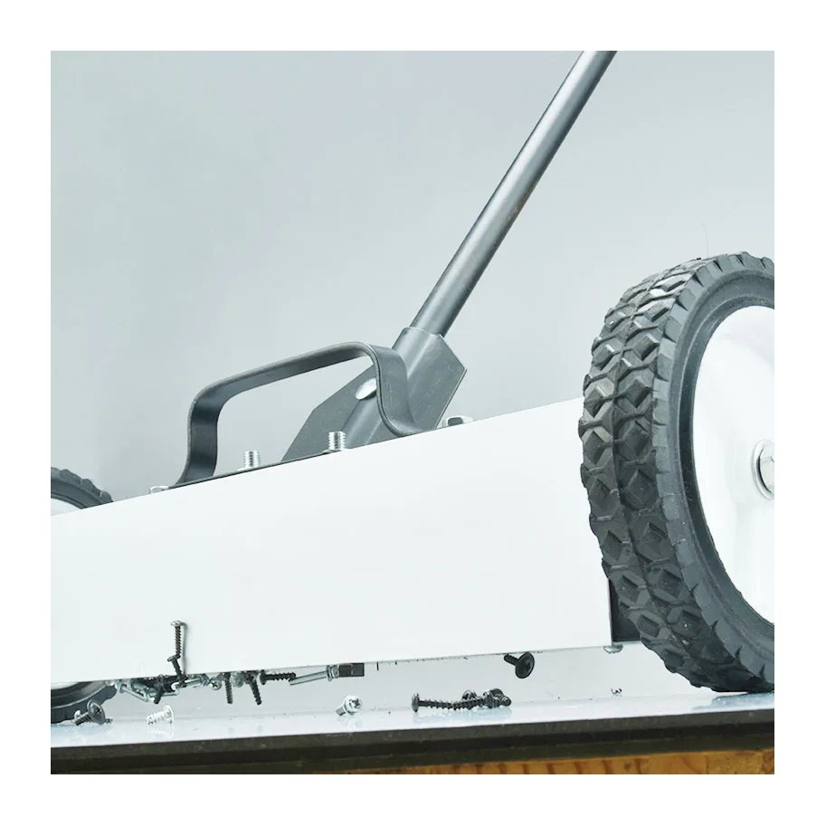 Магнитная подметальная машина с колесами, регулируемый Сверхмощный магнит для сбора гвоздей, емкость 30LSB-50LSB