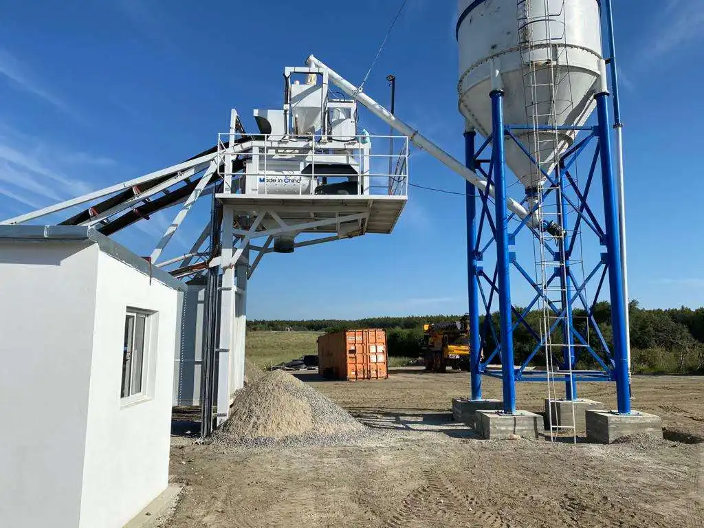 High efficiency 25m3/h concrete mixing equipment station concrete batch plant