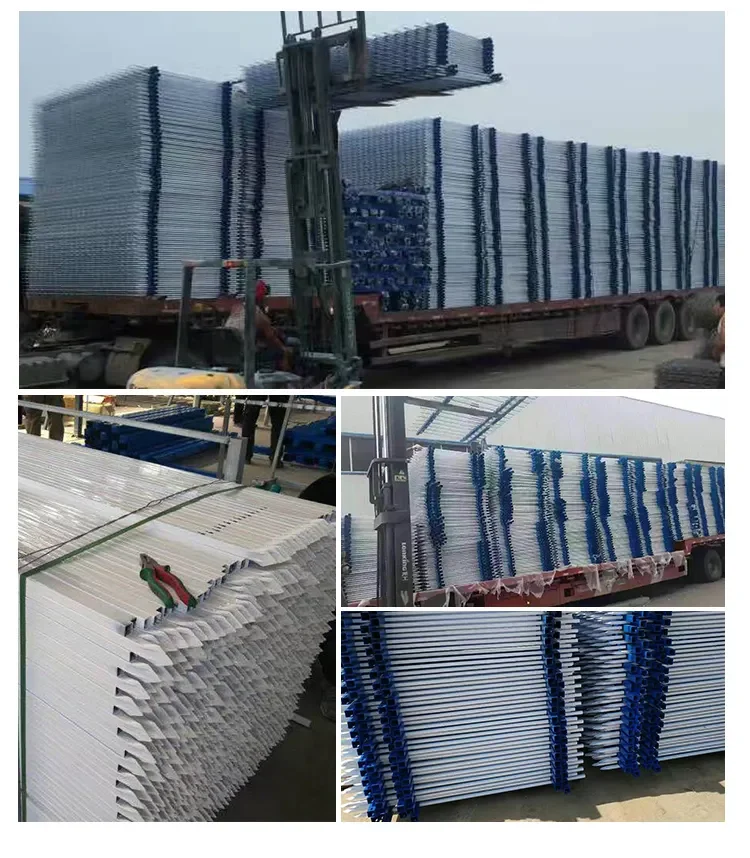 Galvanized Steel Picket Palisade Sliding Gate Aluminum Fence Panel Temporary Fence Zinc Steel Fence from factory direct selling