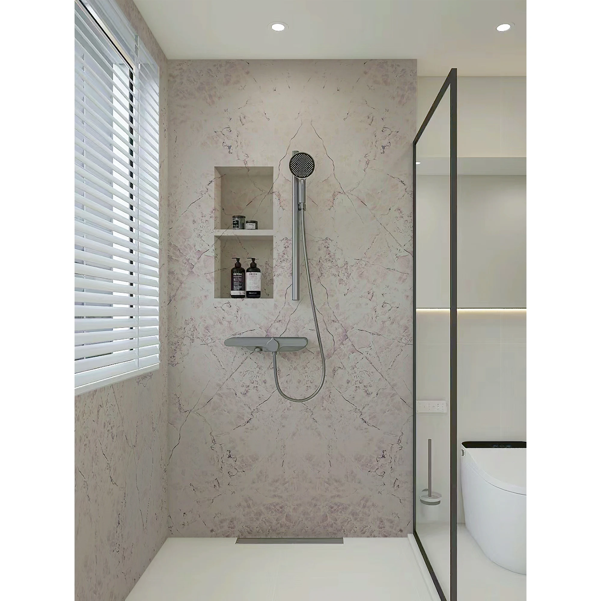 MC New Arrive Crack Resistant Impact Resistant Slate Culture Stone Cladding Exterior Wall Panel 3D Tub Surround Wall Panel