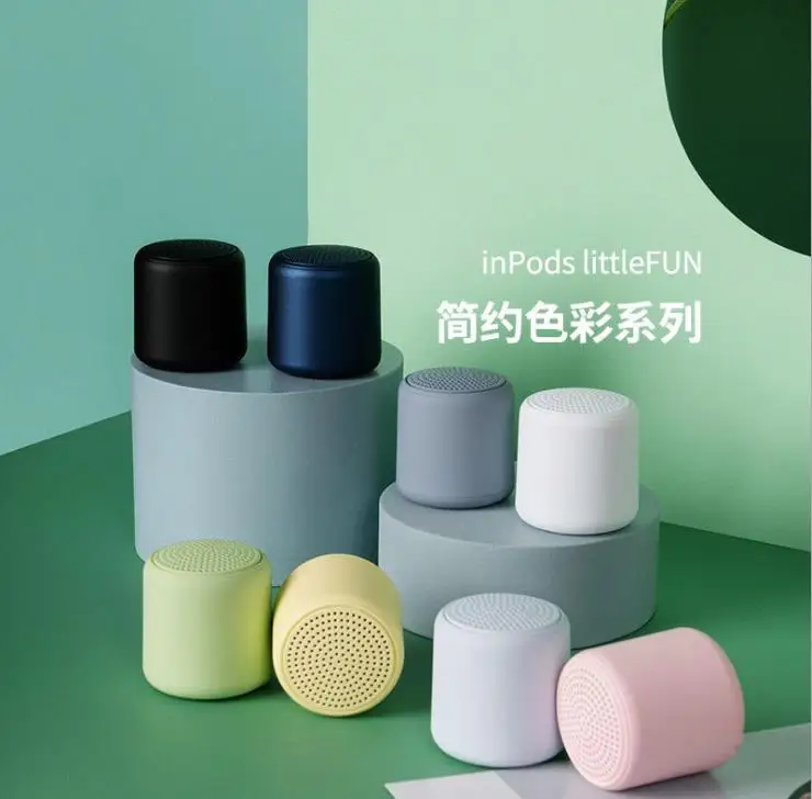 Portable Mini Speaker  Little Fun Macaron Color Wireless 5.0 loudspeaker Outdoor Indoor Speaker