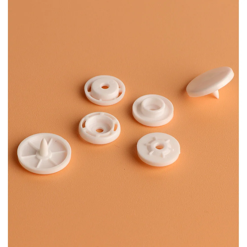 Factory Price T09 T3 T5 T8 Superior White Plastic Snap Buttons Snap Closure For Garment Clothes