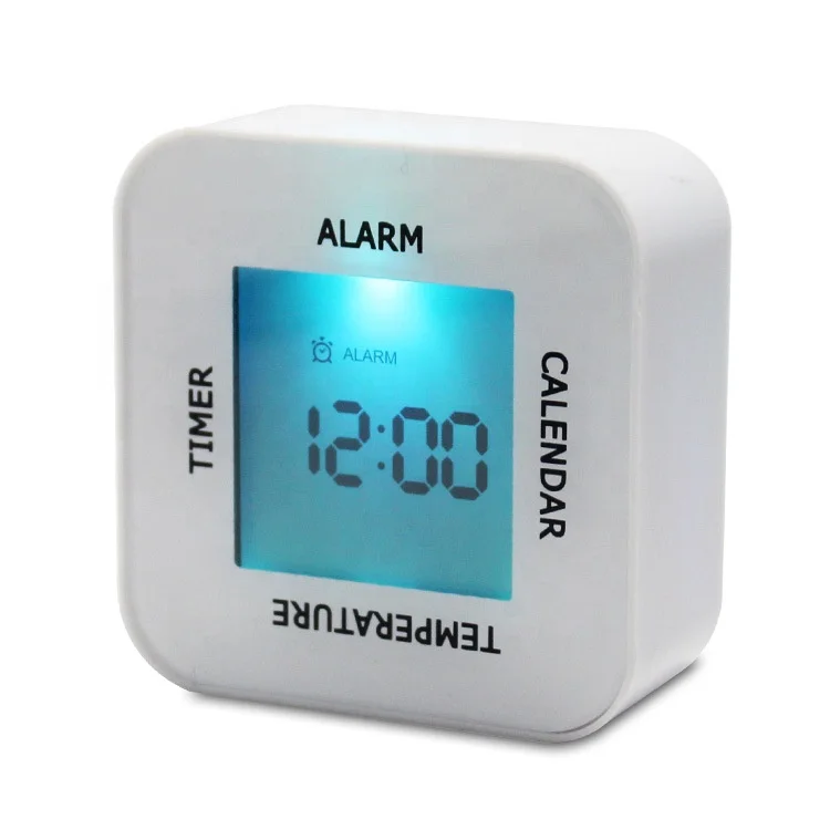 4 in 1 Timer calendar temperature alarm clock Multi-function digital rotation induction desktop clock countdown clock