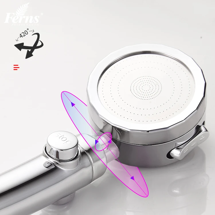 Hot Sale Hand Water Saving Held Spray Bathroom Shower Head 5 Function