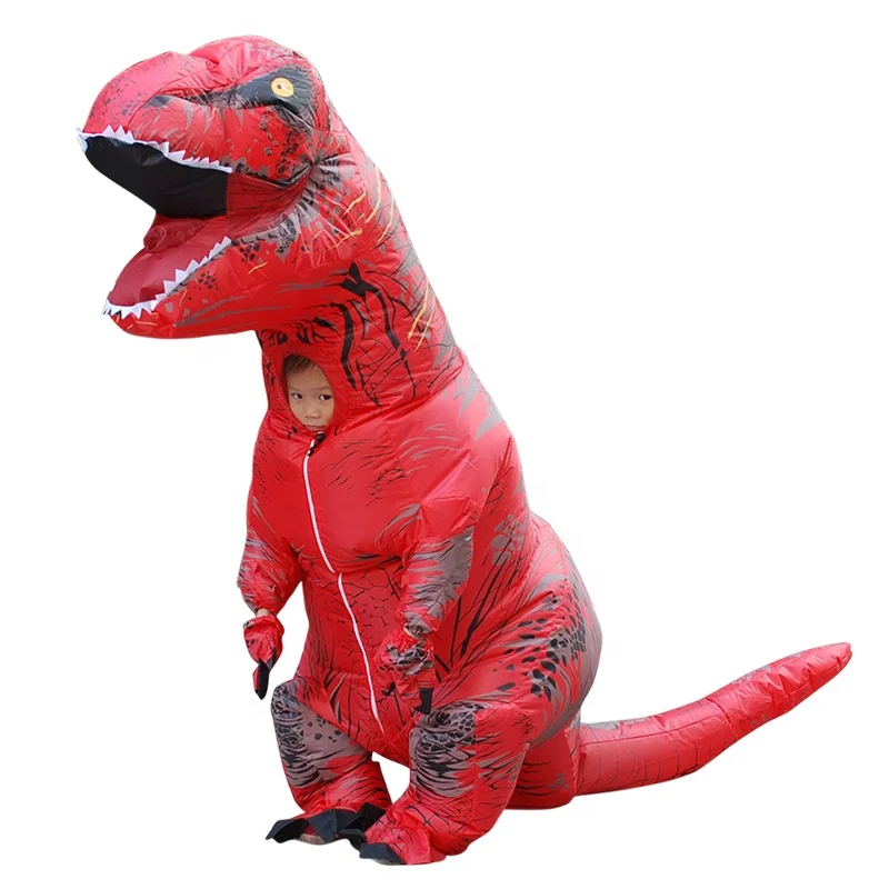 Funny Blow Up Costume Halloween Children Kids Walking Inflatable Dinosaur Costumes