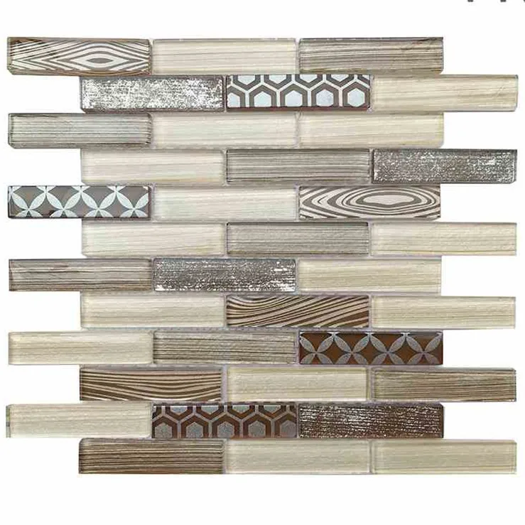 Wall Decor 30x30cm Glass Mosaic Bevel Look Glass Mirror Tile