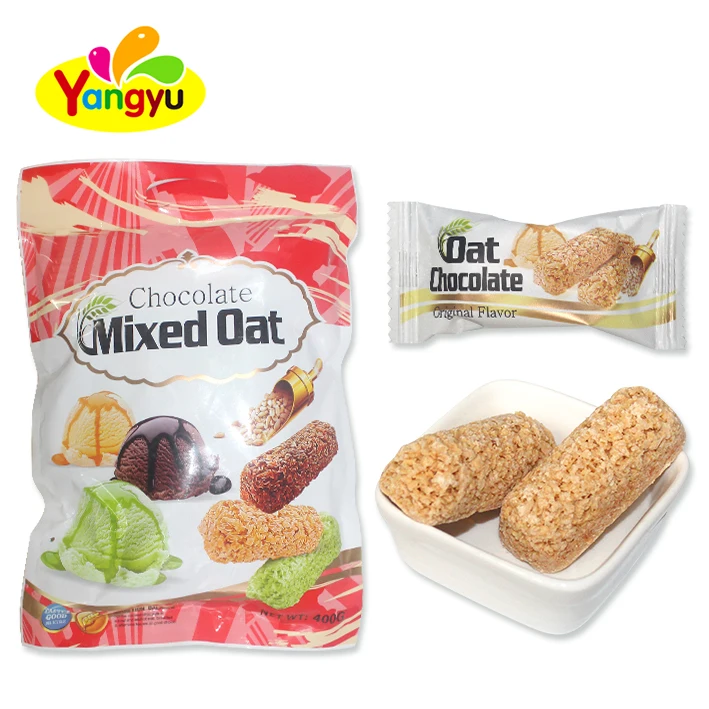 Mix Oatmeal Chocolate Bar Healthy Breakfast Snack for Family