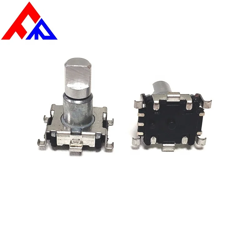 EC11 SMD 5 pin 6mm metal D-axis knurled shaft encoder 9 pulse 15 pulse 20 pulse rotary encoder