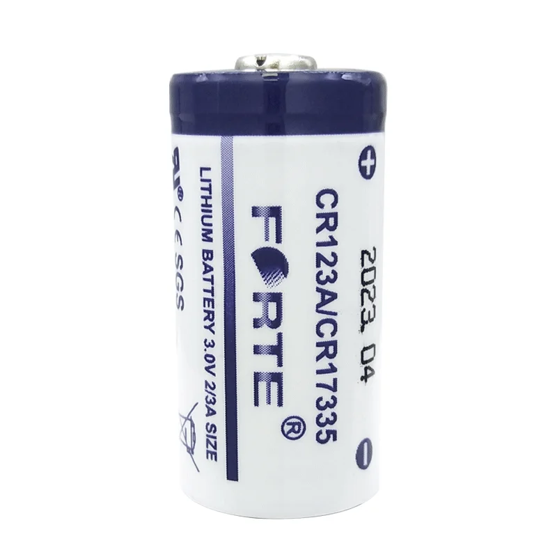 Forte CR123A 3V battery For Smart water meter camera smoke alarm CR17345 Primary Batteries